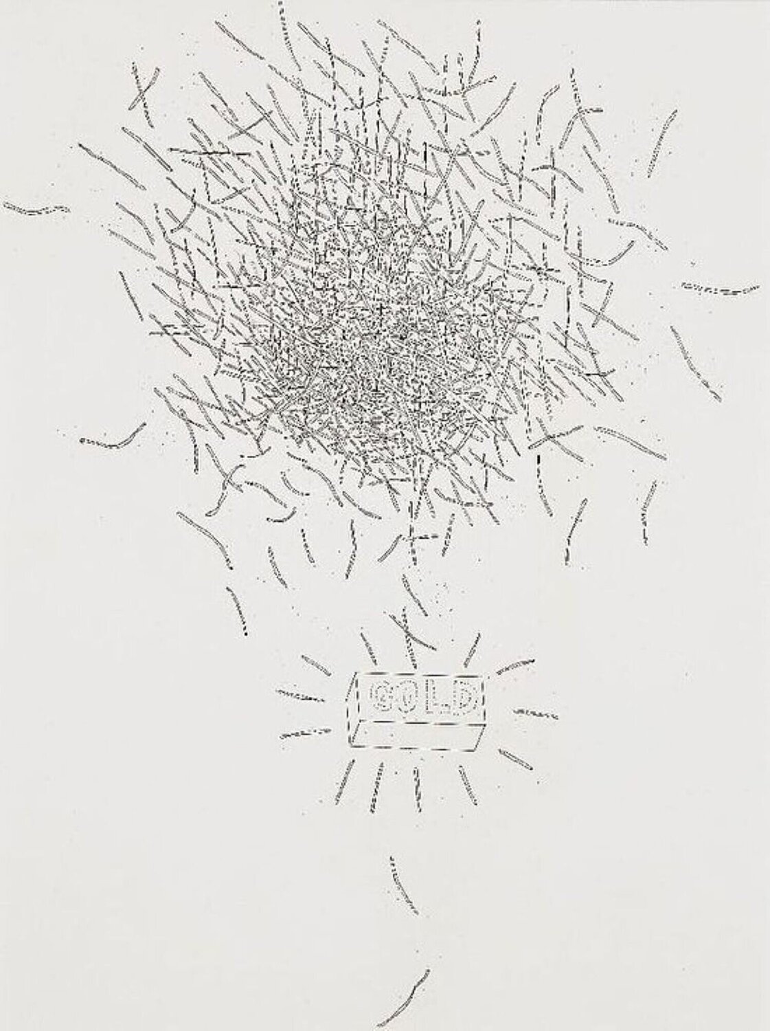 Gold - Etching in Black and White David Hockney