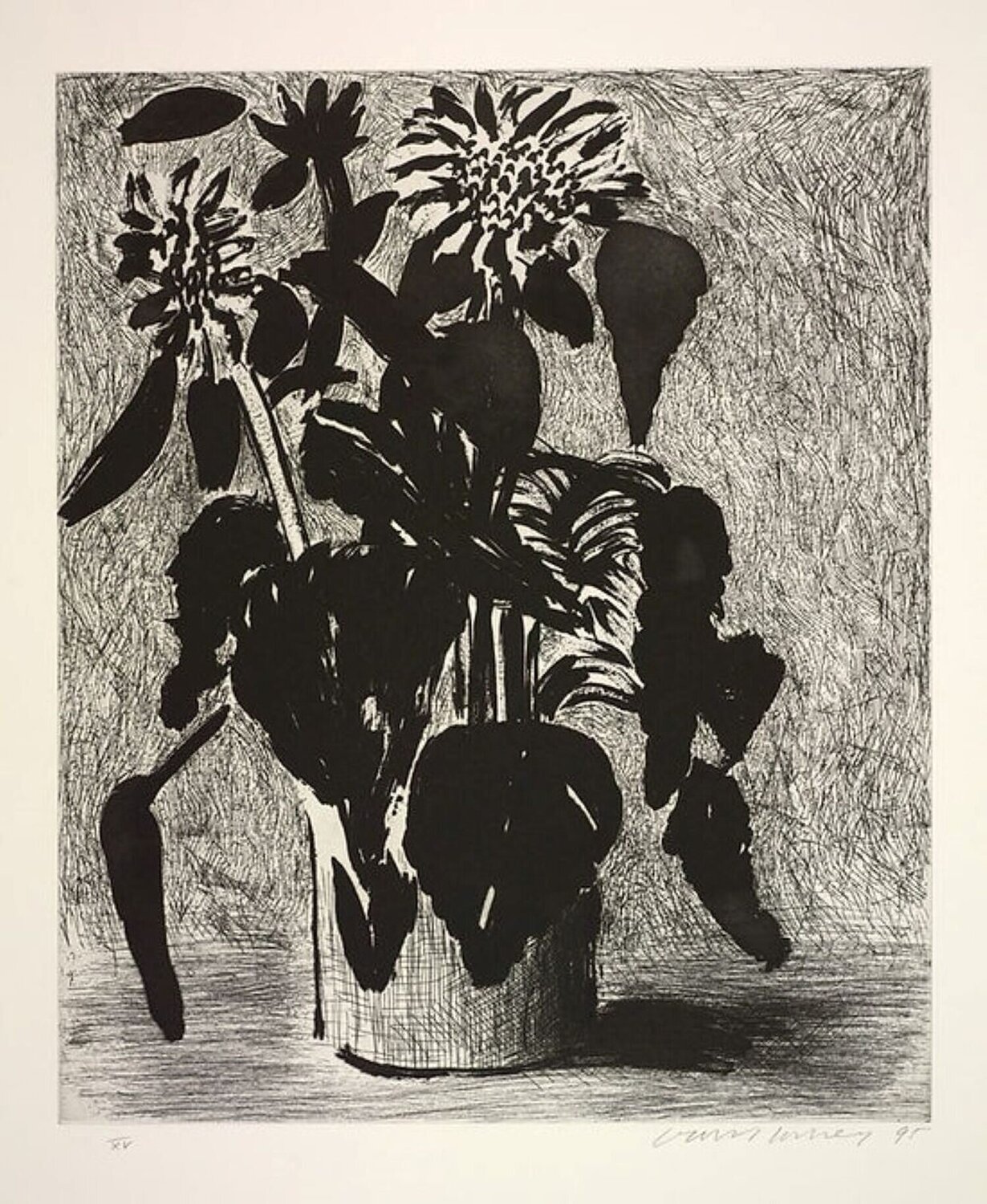 David Hockney Sunflowers II Artist Proof David Hockney