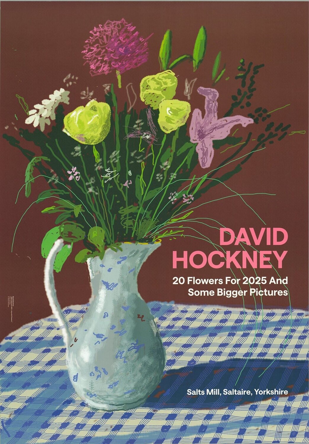 20 Flowers for 2025 and Some Bigger Pictures David Hockney Stampa in vendita
