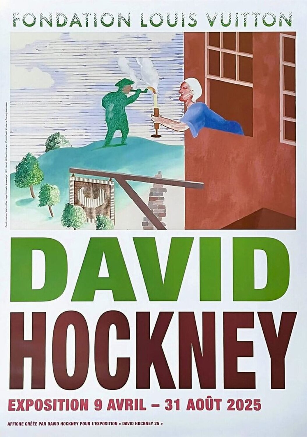 David Hockney 25 Exhibition Louis Vuitton Foundation Poster David Hockney