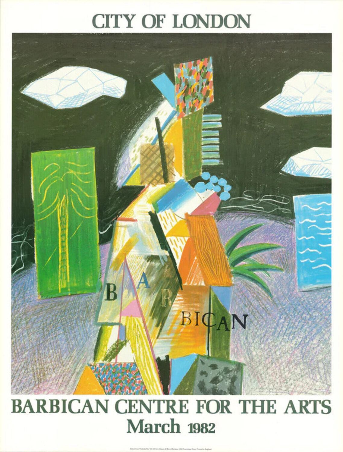 Detail From Cubistic Bar David Hockney