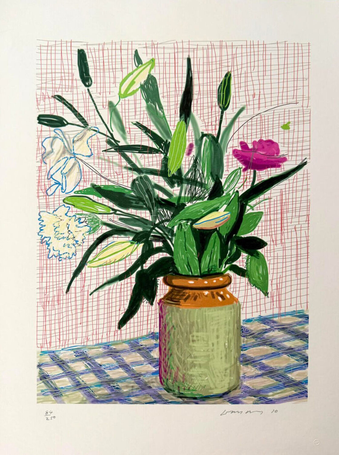 Untitled no. 516, from A Bigger Book: Art Edition D, 2010/2016 David Hockney Druck zu verkaufen