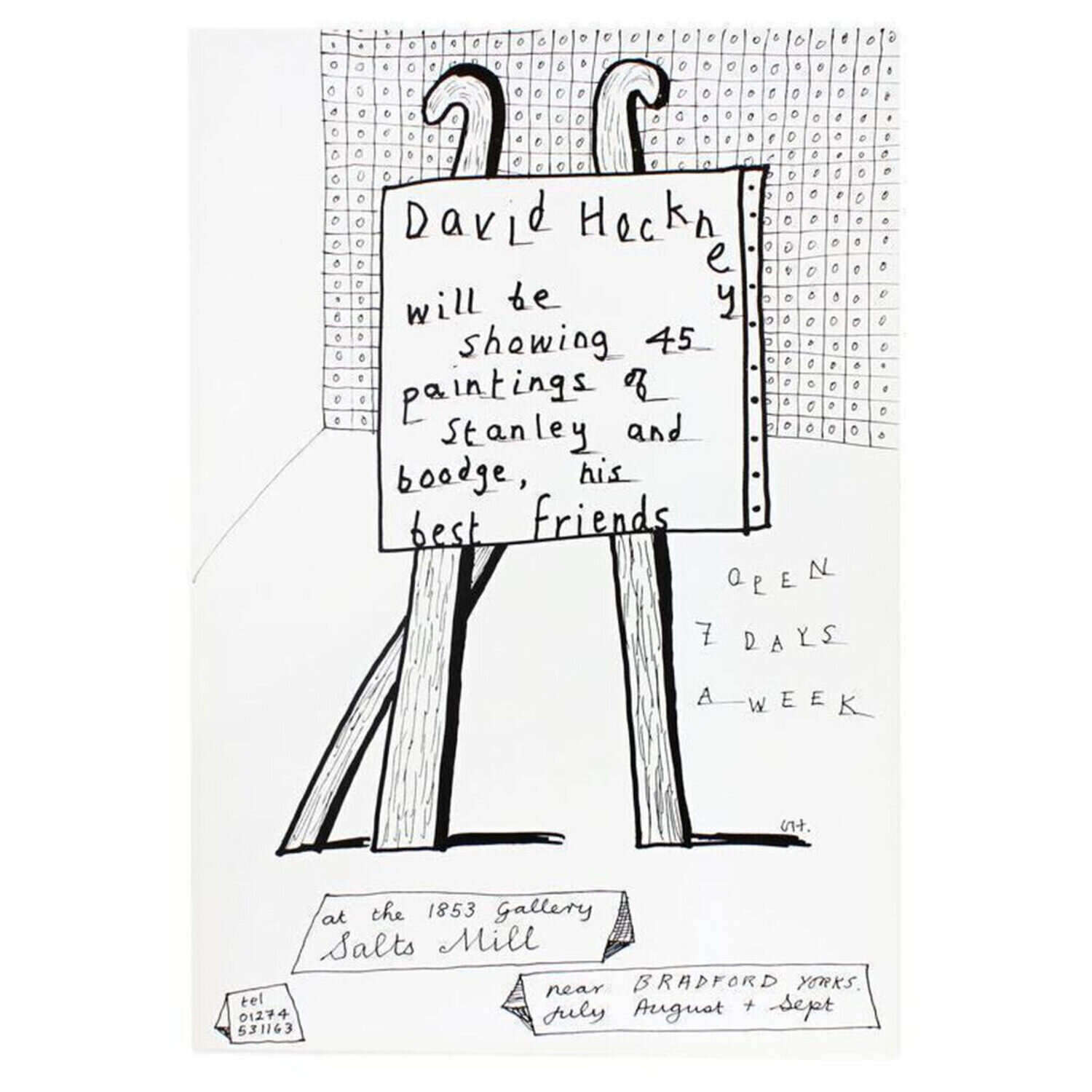 The Dog Show David Hockney Print for sale