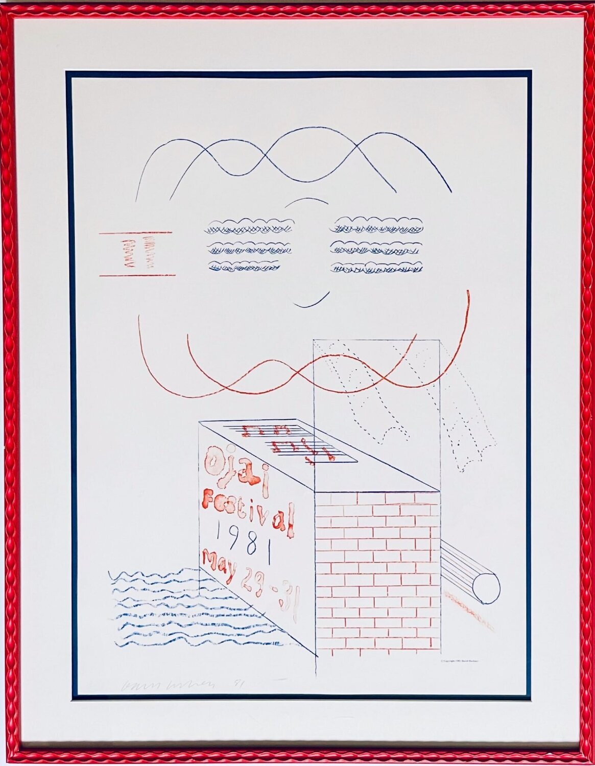 David Hockney - Ojai Festival print (Baggott, 81) David Hockney Druck zu verkaufen