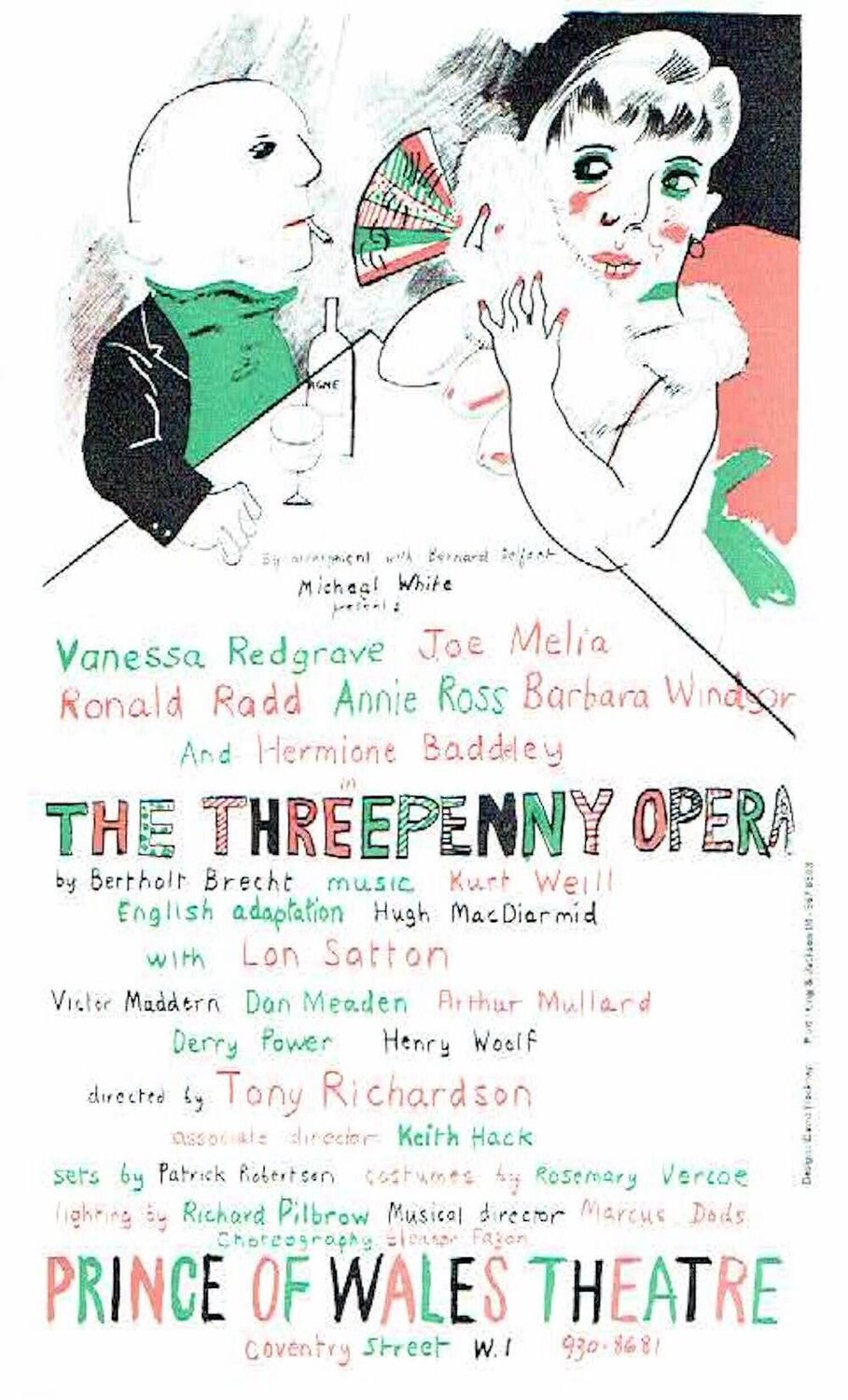 The Threepenny Opera David Hockney Stampa in vendita