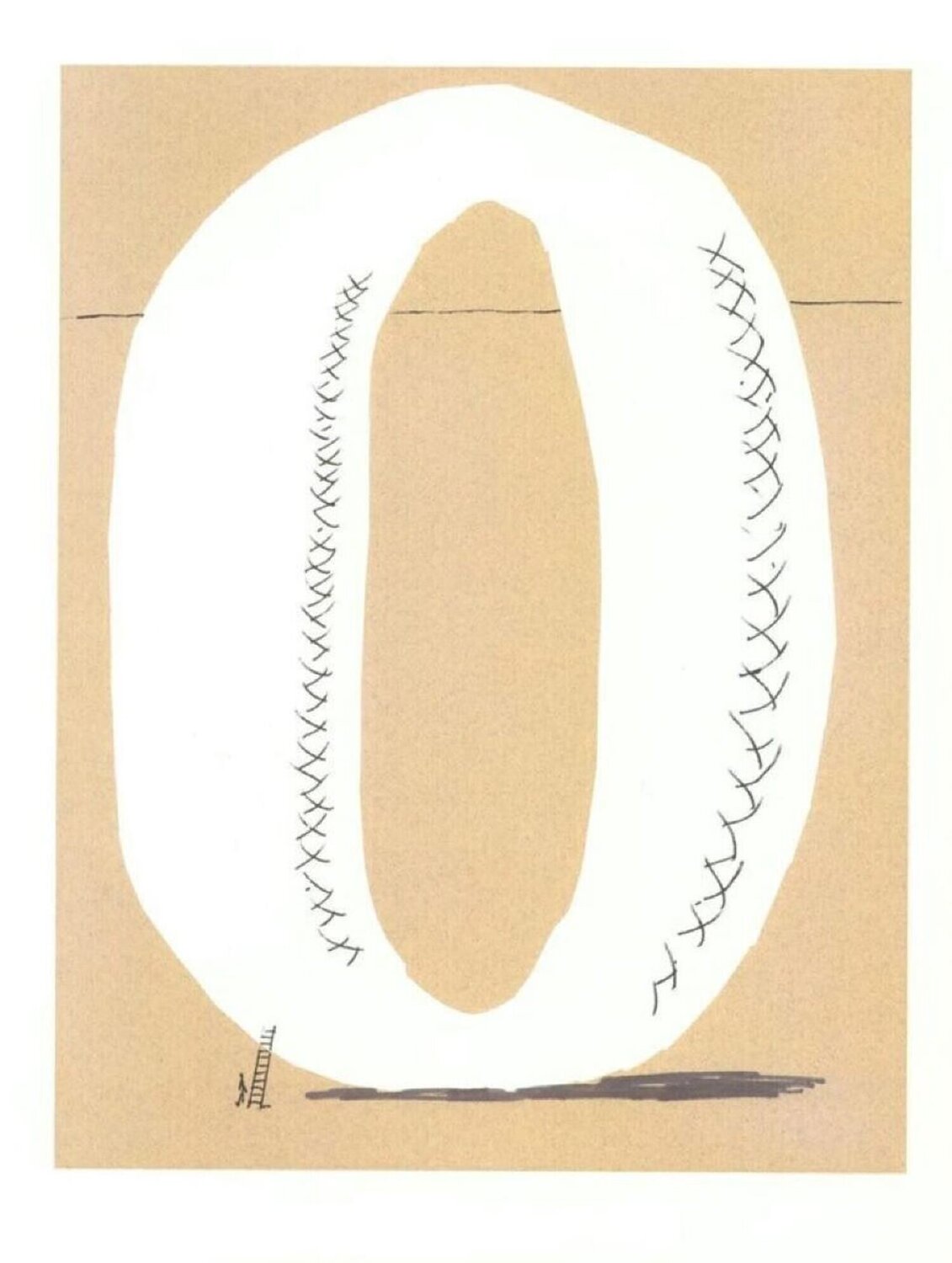 'O' from 'Hockney's Alphabet' David Hockney Afdruk te koop