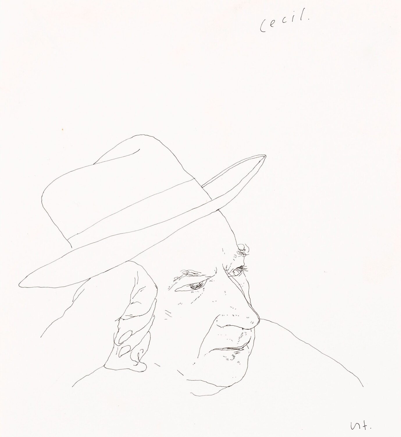 David Hockney Cecil David Hockney Werk auf Papier zu verkaufen