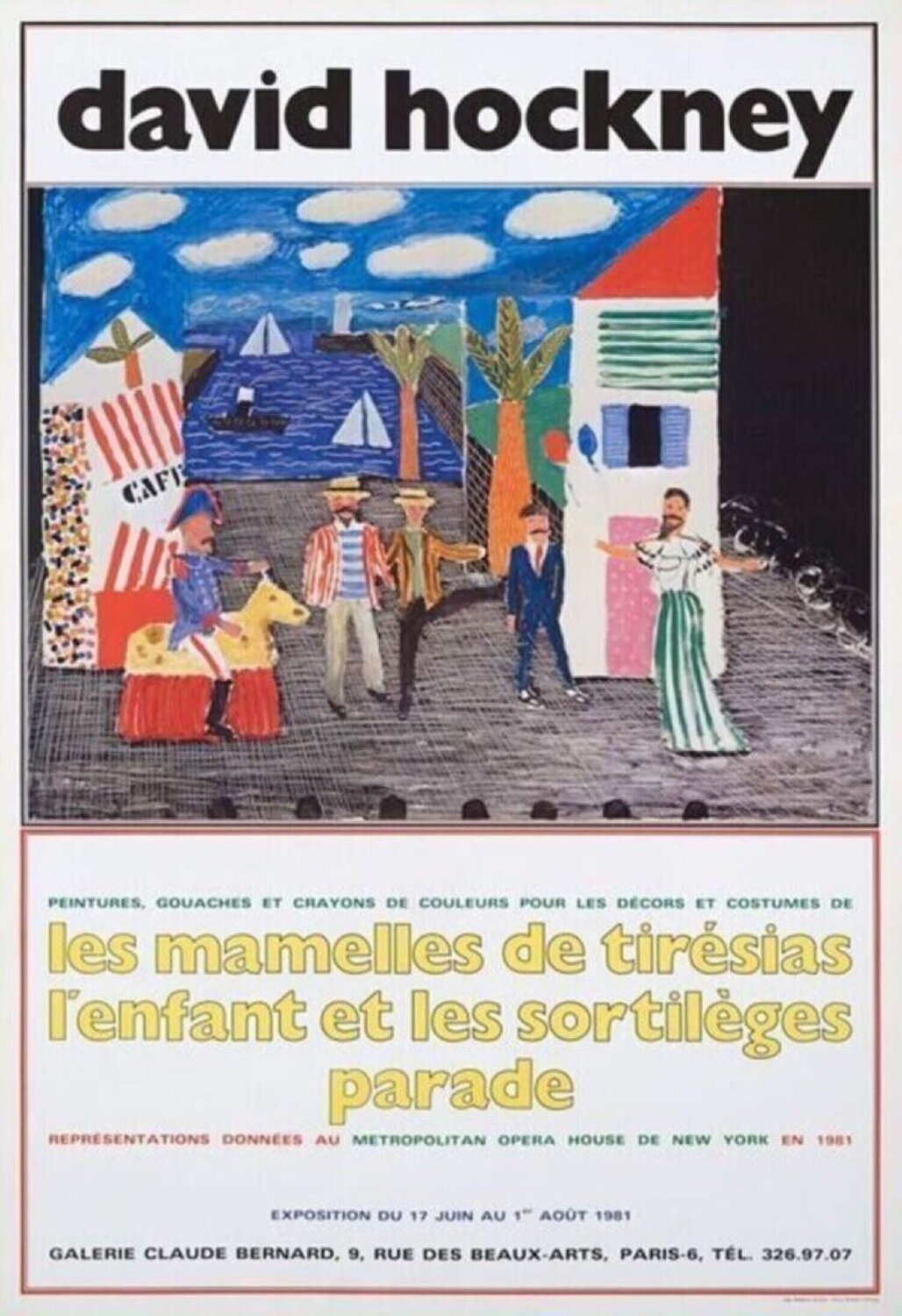 Les Mamelles de Tiresias David Hockney Stampa in vendita