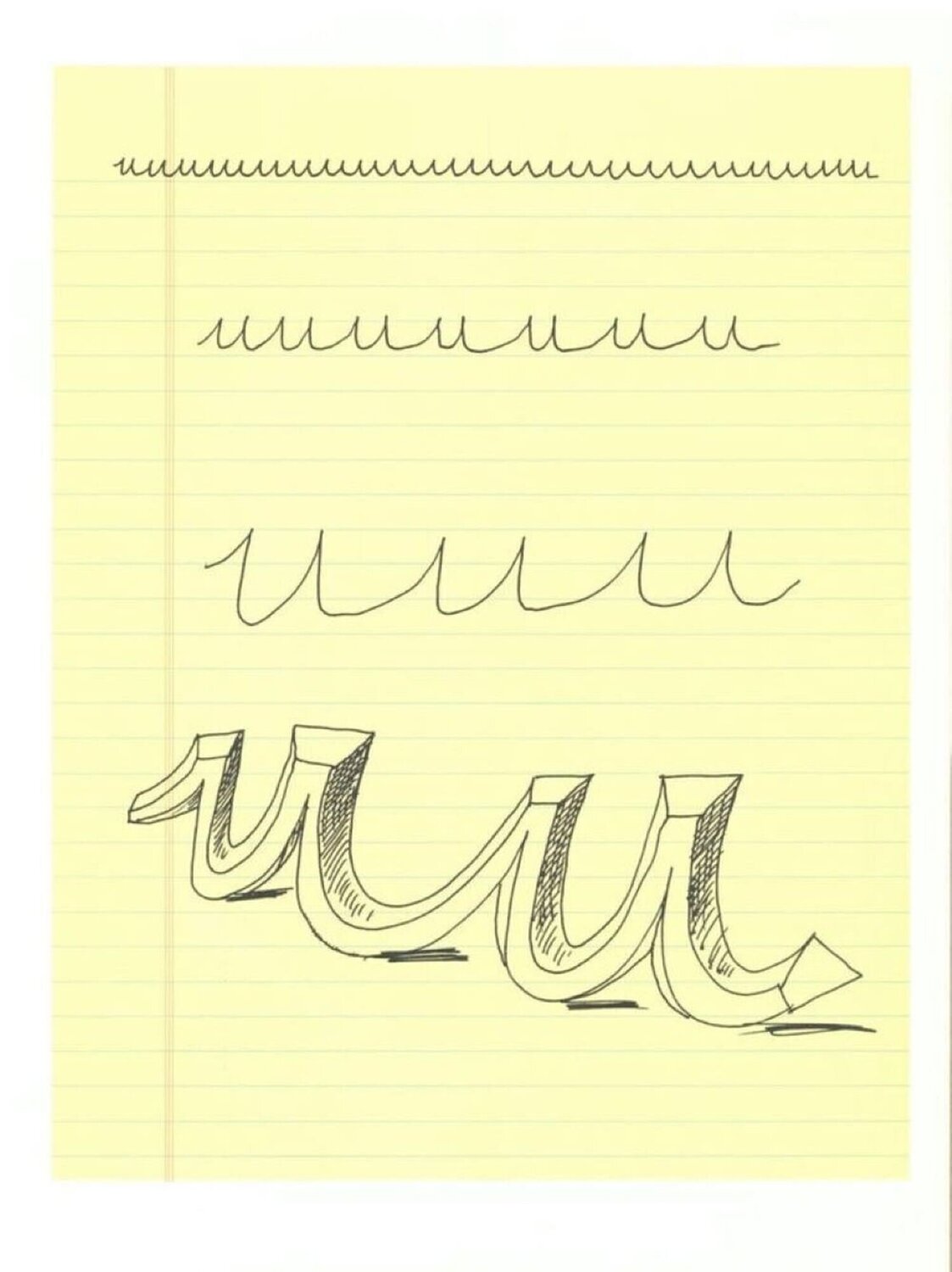 'U' from 'Hockney's Alphabet' David Hockney Stampa in vendita