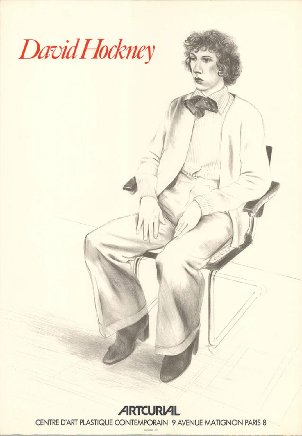 Portrait of Gregory Evans David Hockney Édition à vendre