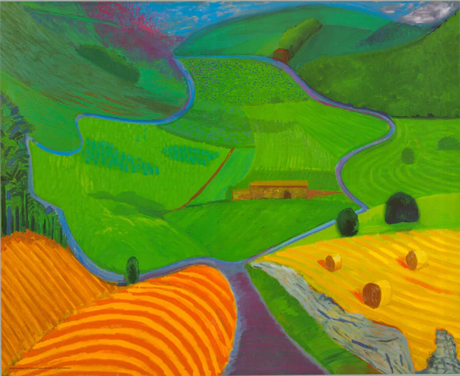 North Yorkshire David Hockney Print for sale
