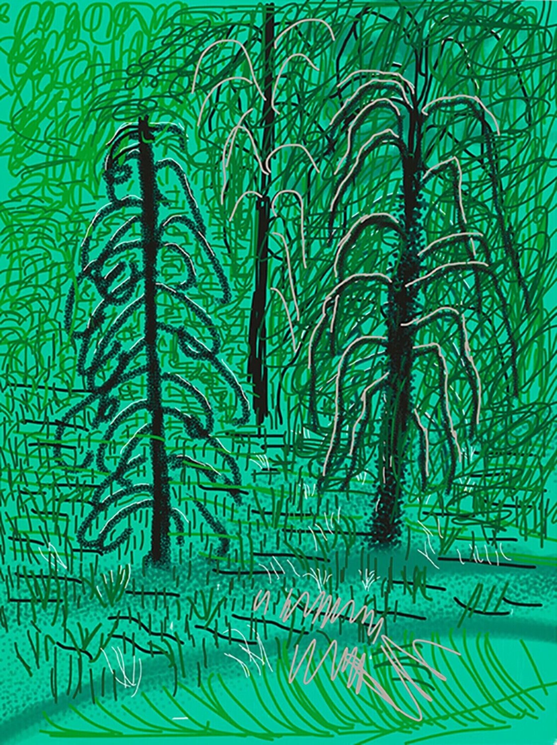 "Untitled No.16" from "The Yosemite Suite" David Hockney Druck zu verkaufen
