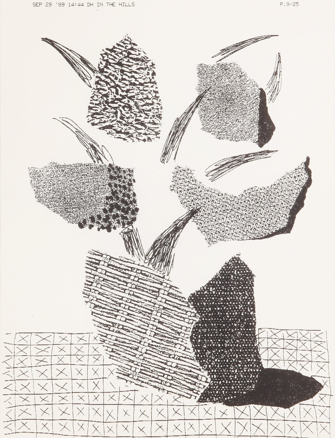 David Hockney Flowers in Basket on Table Cloth David Hockney Impresión en venta