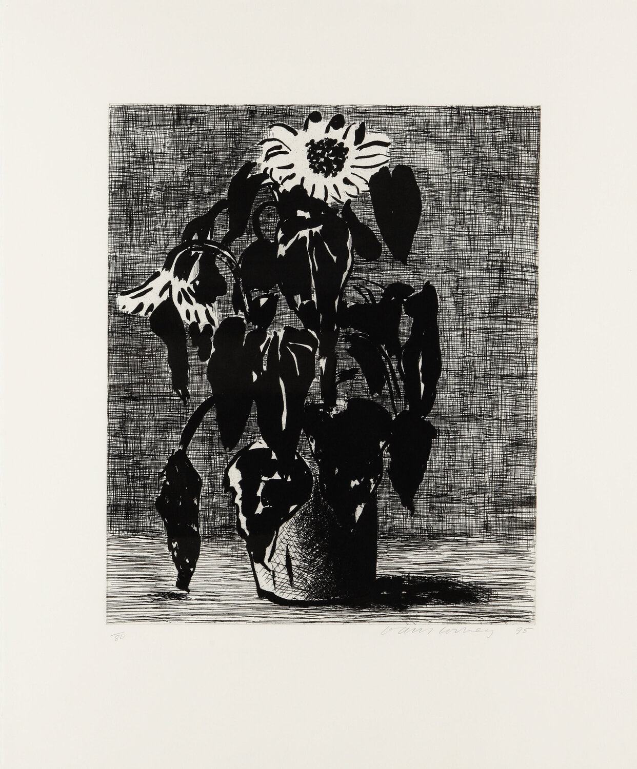 David Hockney Sunflower I David Hockney Impresión en venta