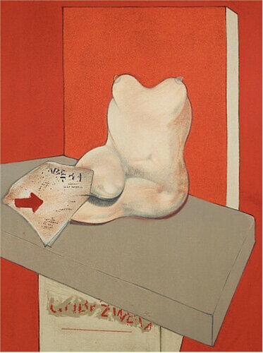 Study of a human body after Ingres van Francis Bacon, Afdruk te koop op Singulart