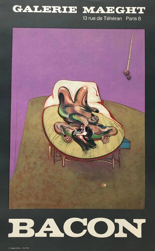Vintage Francis Bacon exhibition poster van Francis Bacon, Afdruk te koop op Singulart