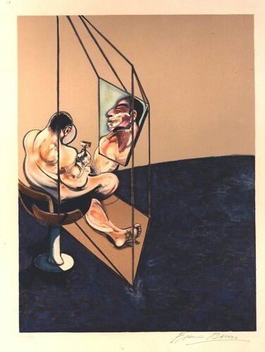 Three Studies of the Male back (left) van Francis Bacon, Afdruk te koop op Singulart