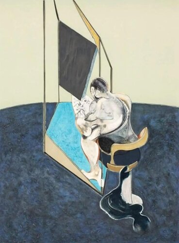 Three Studies of Male Back (One Work - Central panel of the triptych) van Francis Bacon, Afdruk te koop op Singulart