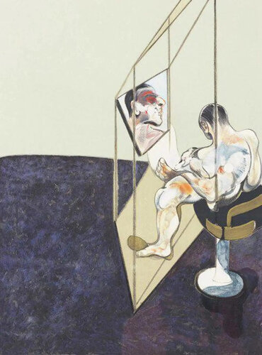 Three Studies of Male Back (One Work - Right hand panel of the triptych)666 van Francis Bacon, Afdruk te koop op Singulart