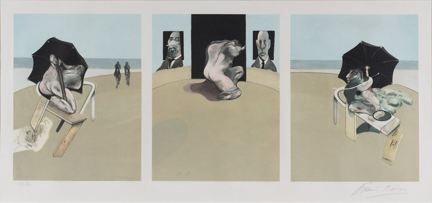 Triptych 1974-1977 Francis Bacon Afdruk te koop
