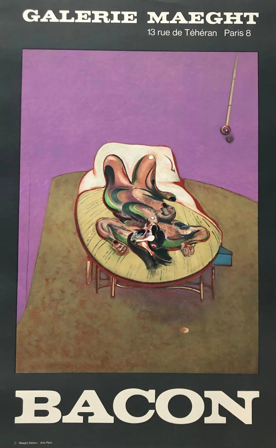 Vintage Francis Bacon exhibition poster Francis Bacon Druck zu verkaufen