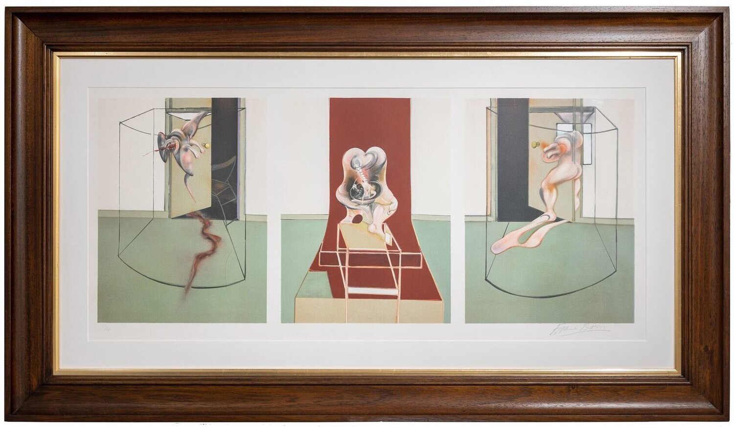 Triptych inspired by Oresteia of Aeschylus Francis Bacon Druck zu verkaufen