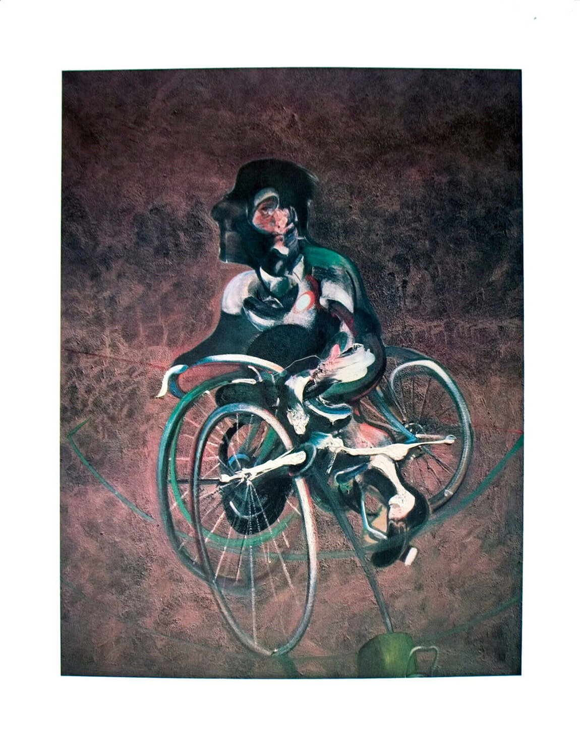 Georges a Bicyclette Francis Bacon Stampa in vendita