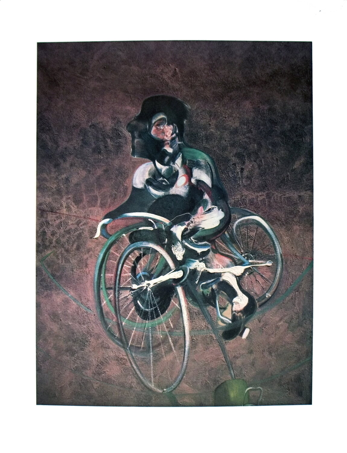 Georges a Bicyclette Francis Bacon Stampa in vendita