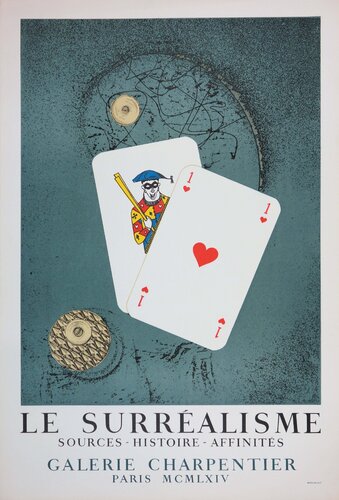 Le Surréalisme (Poker, les cartes), Affiche en lithographie originale by Max Ernst, Print for Sale on Singulart