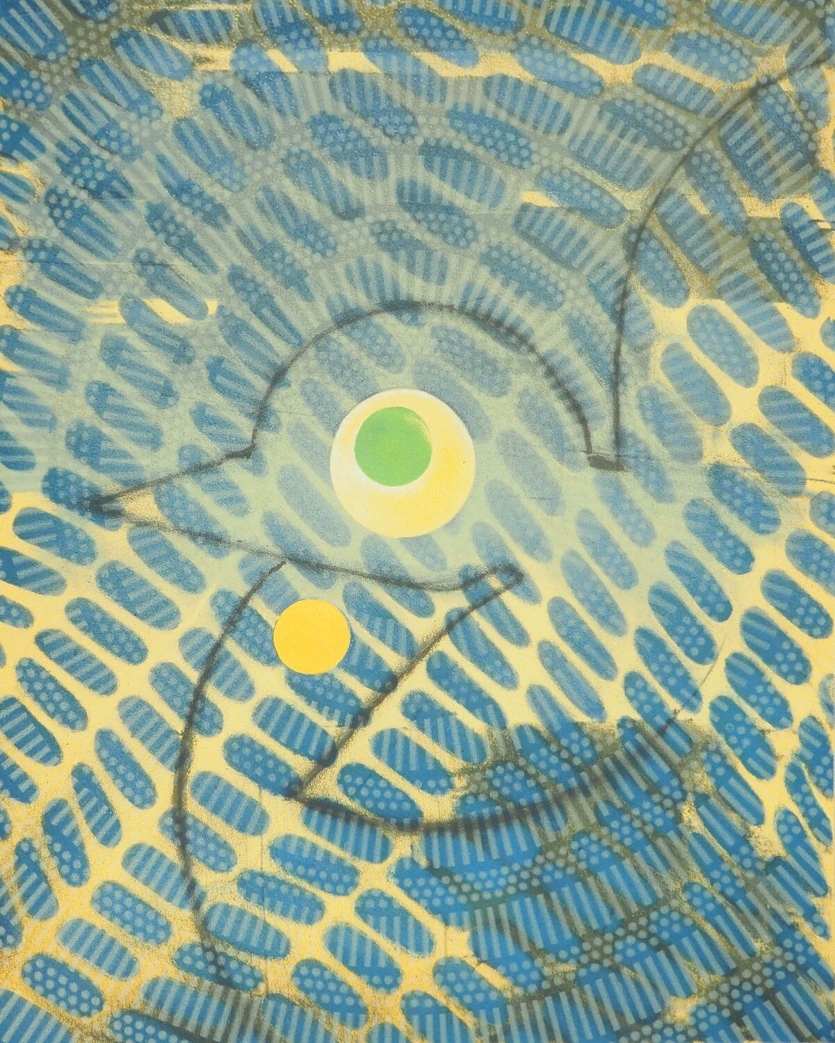 Composition à l'oiseau bleu Max Ernst