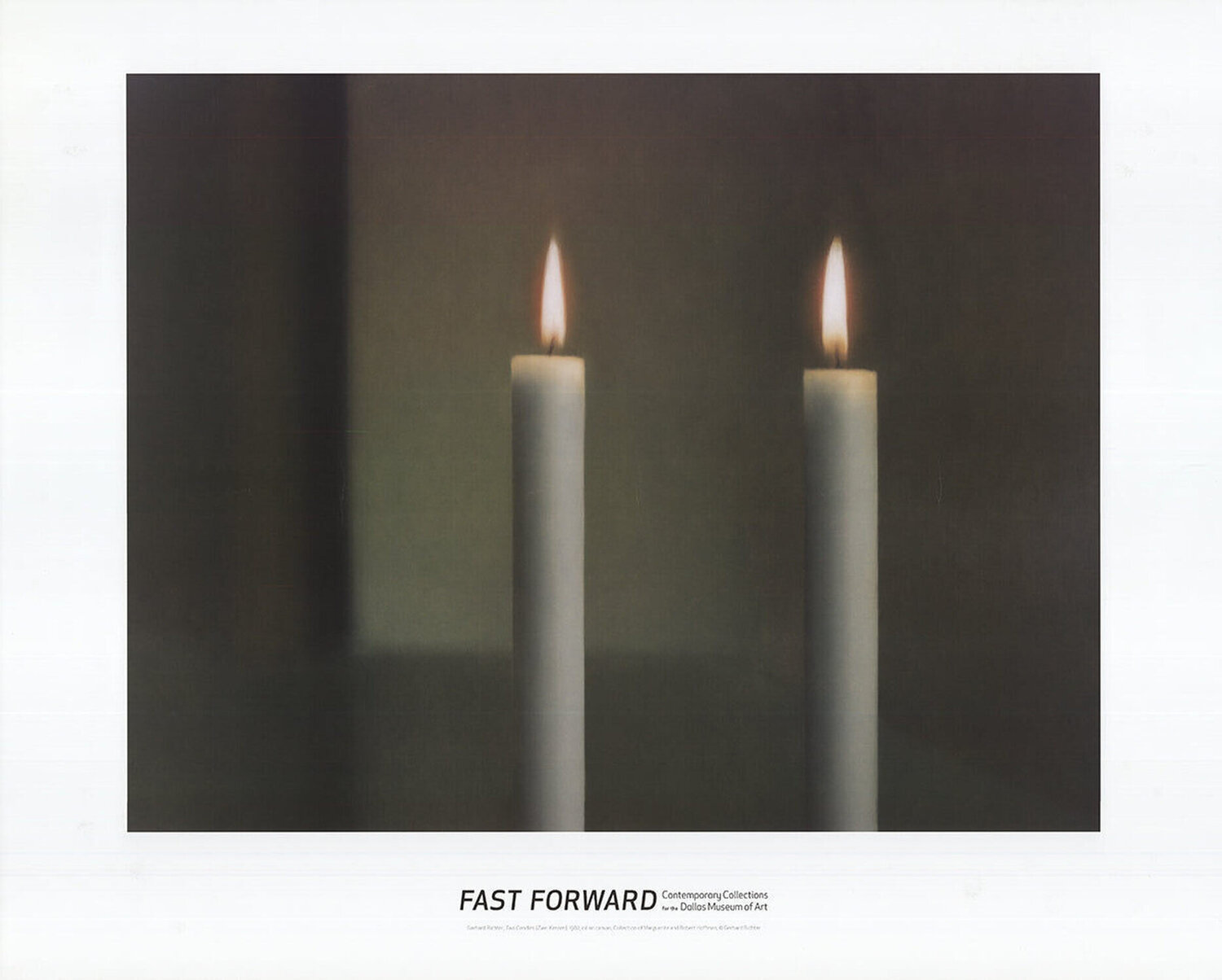Two Candles Gerhard Richter Stampa in vendita