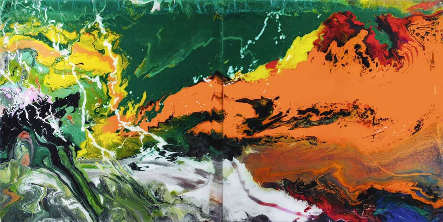 Flow Gerhard Richter Stampa in vendita
