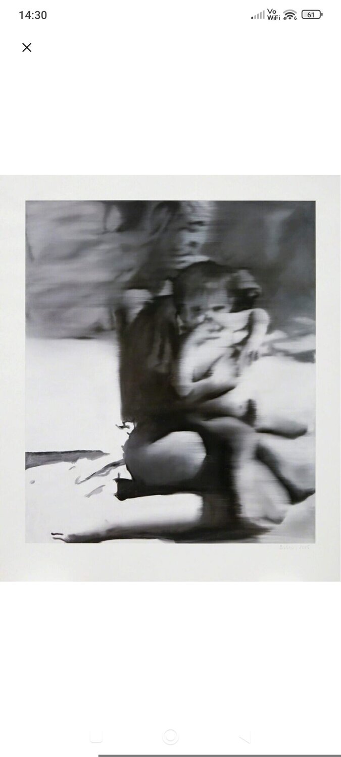 Frau Mit Kind / Mother With Child (1965) Gerhard Richter Stampa in vendita