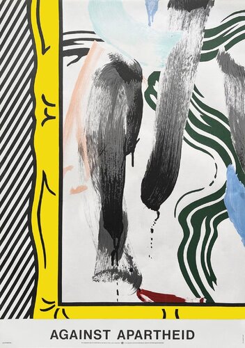 Against apartheid by Roy Lichtenstein, Print for Sale on Singulart