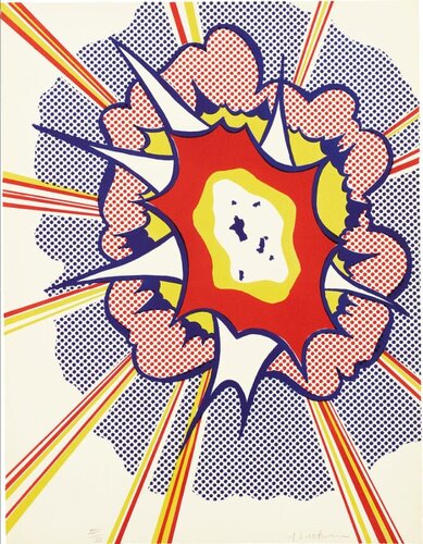 Explosion, from Portfolio 9 (Artist Proof) di Roy Lichtenstein, Stampa in vendita su Singulart