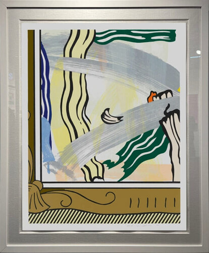 Painting in Gold Frame from the Paintings Series (Corlett 206) van Roy Lichtenstein, Afdruk te koop op Singulart