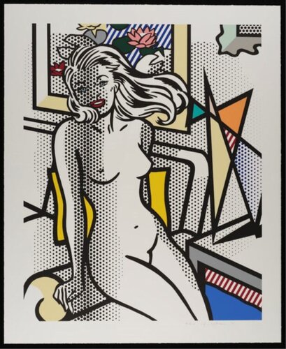 Nude with Yellow Pillow van Roy Lichtenstein, Afdruk te koop op Singulart