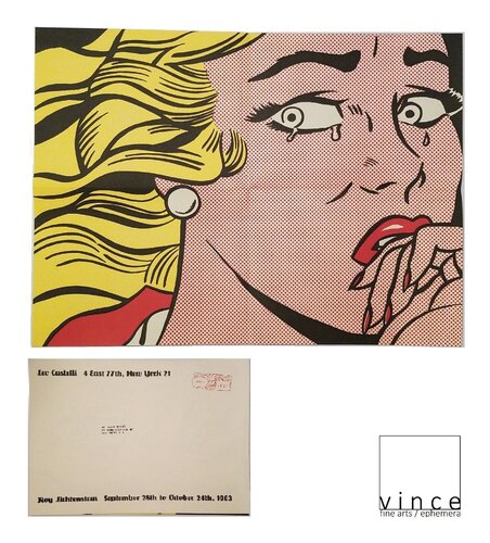 Crying Girl, 1963, Exhibition Invitation/Poster, Leo Castelli Gallery NYC, Postmarked 10 Cents van Roy Lichtenstein, Afdruk te koop op Singulart