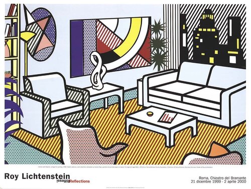 Interior with Skyline, Collage for Painting van Roy Lichtenstein, Afdruk te koop op Singulart