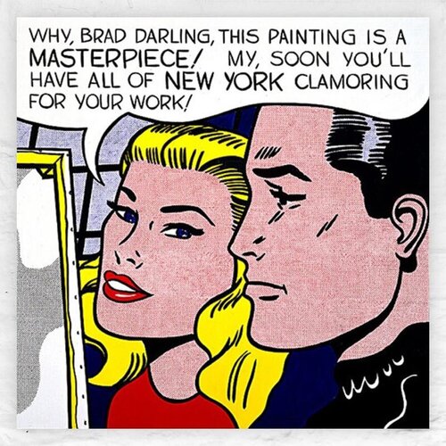 MASTERPIECE, Original poster, Rare van Roy Lichtenstein, Afdruk te koop op Singulart
