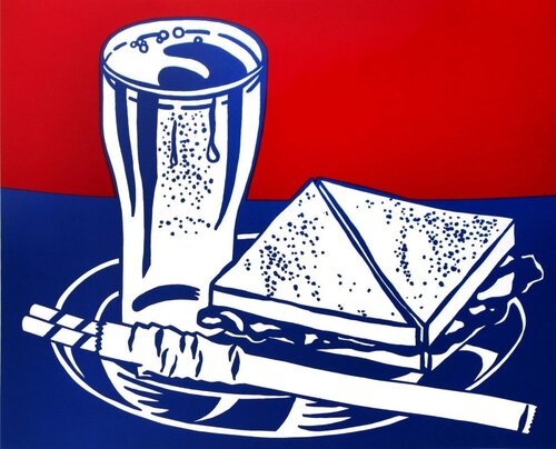 Sandwich and Soda van Roy Lichtenstein, Afdruk te koop op Singulart