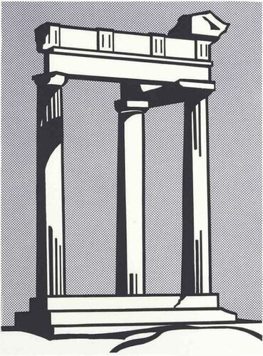 Temple (Exhibition Poster) van Roy Lichtenstein, Afdruk te koop op Singulart