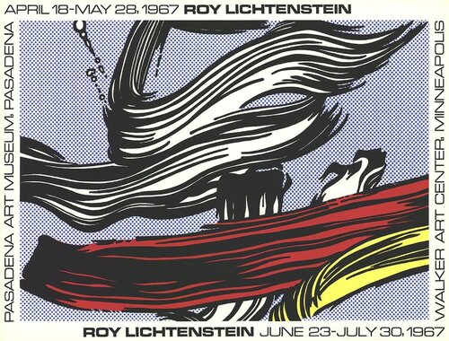 Brushstrokes at Pasadena Art Museum van Roy Lichtenstein, Afdruk te koop op Singulart