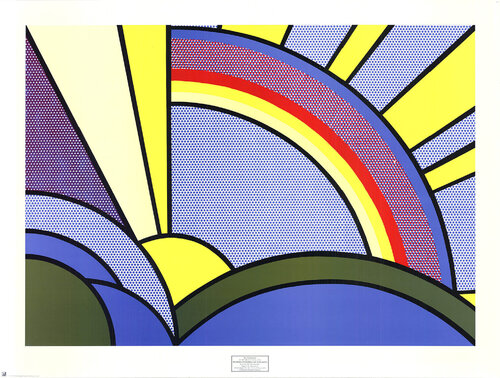 Modern Painting of Sun Rays van Roy Lichtenstein, Afdruk te koop op Singulart