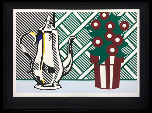 STILL LIFE WITH PITCHER AND FLOWERS van Roy Lichtenstein, Afdruk te koop op Singulart