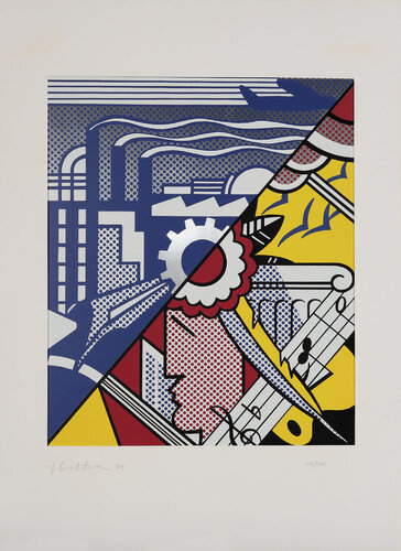 Industry and the arts (I) di Roy Lichtenstein, Stampa in vendita su Singulart