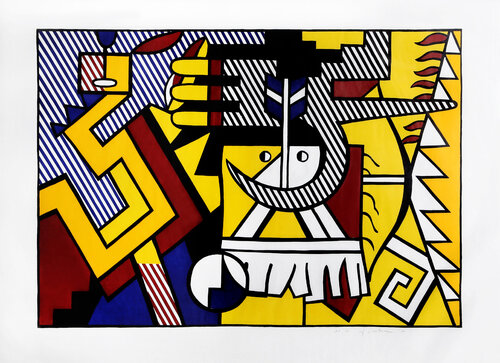 American Indian Theme VI (C. 165) van Roy Lichtenstein, Afdruk te koop op Singulart