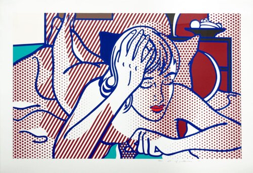 Thinking Nude, State I (C. 290) van Roy Lichtenstein, Afdruk te koop op Singulart