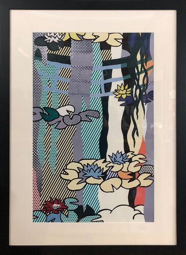 Water Lilies with Japanese Bridge van Roy Lichtenstein, Afdruk te koop op Singulart