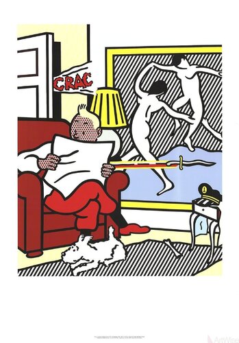 Tintin Reading von Roy Lichtenstein, Druck kaufen auf Singulart
